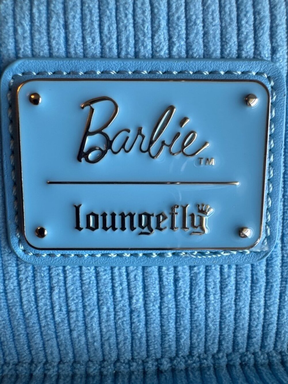 Loungefly Barbie Ken Mini Backpack Corduroy Blue Convertible Crossbody NWT - Picture 3 of 16